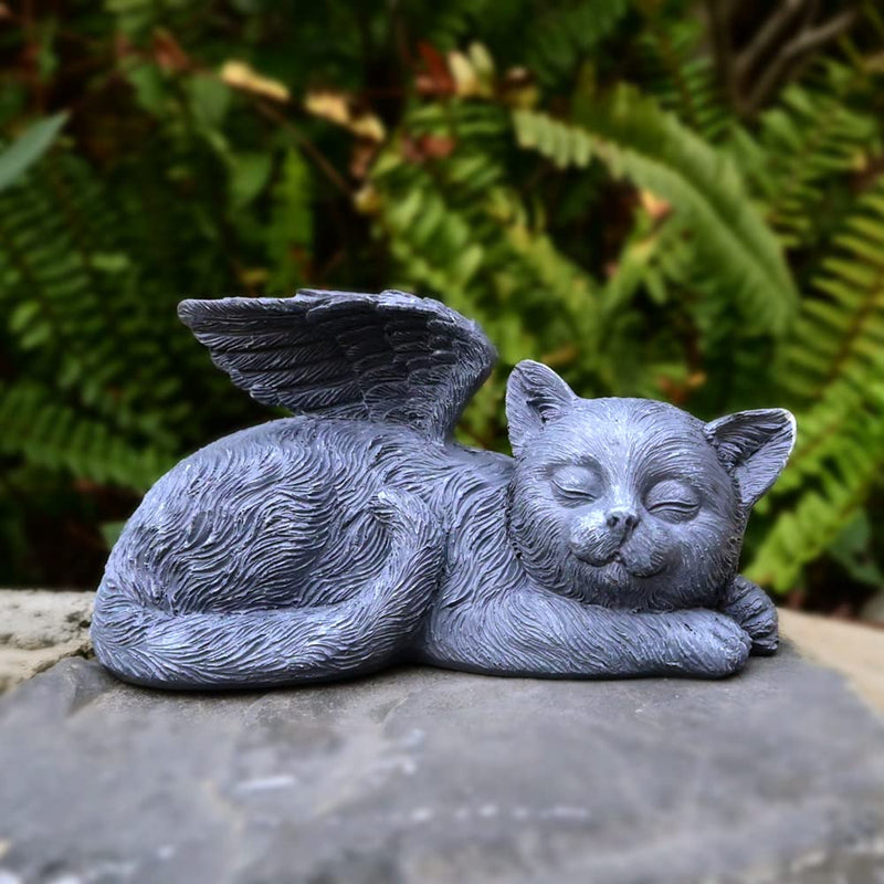 Angel Cat Memorial Stones Statue Sleeping Ornament for Kitten Passing Away Bereavement Pet Loss Sympathy Memory Gifts Remembrance Angel Cat - PawsPlanet Australia