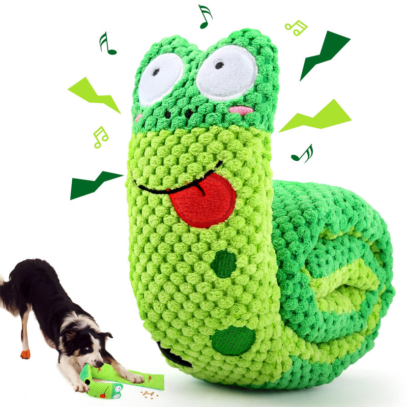 Squeak Dog Toys Stress Release Game for Boredom, Dog Puzzle Toy IQ Training, Snuffle Toys Foraging Instinct Training Suitable for Small Medium and Large Dogs Frog - PawsPlanet Australia