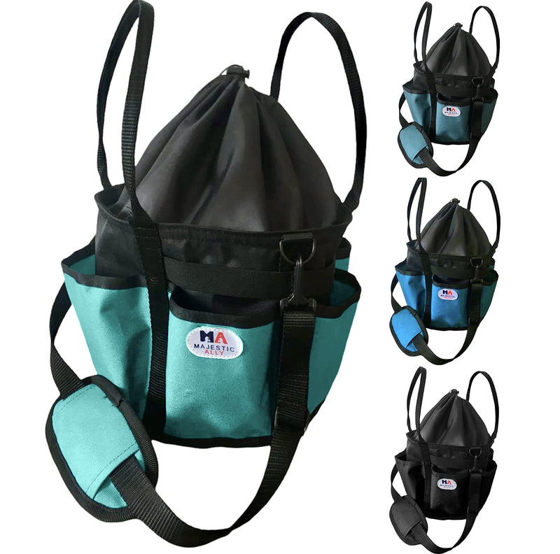 Majestic Ally horse Grooming Organizer Tote Bag Turquoise