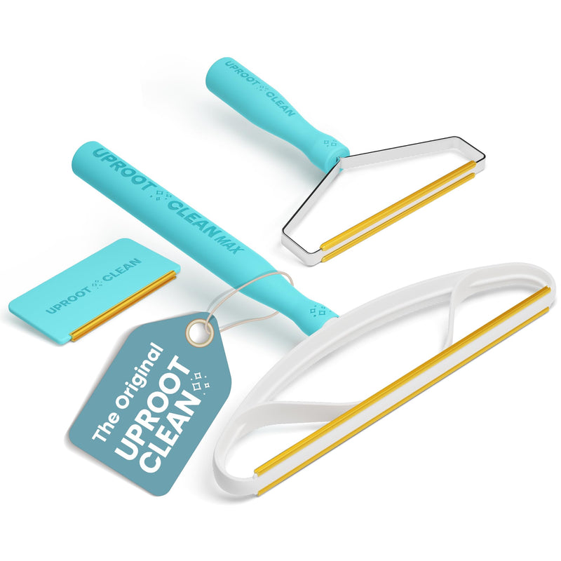 Uproot Clean Fur-Nado Survival Kit - Uproot Cleaner Pro Pet Hair Remover + Mini & Max Variants - Pet Hair Removers and Carpet Scraper - Easy Cat Hair Remover & Dog Hair Remover Bundle! - PawsPlanet Australia