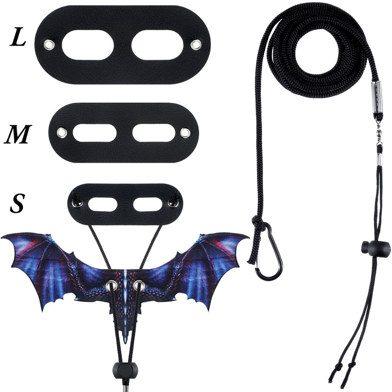 Bearded Dragon Lizard Leash Harness Removable Lizard Leash for Bearded Dragon Lizard Reptiles, Bearded Dragons Lizards Safety Outdoor Walking (S, M, L, 3 Pack) (Purple) Purple - PawsPlanet Australia