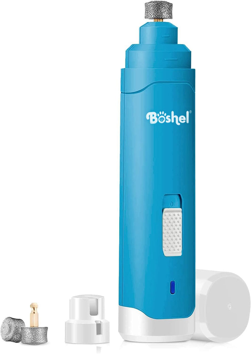 Boshel Dog Nail Grinder + 2 Extra Replacement Diamond Grinder Bits - 2-Speed Rechargeable Electric Dog Nail Grinder for Large Dogs, Small Dogs & Cats, Ultra Quiet, Safe & Comfortable Pet Nail Trimmer - PawsPlanet Australia