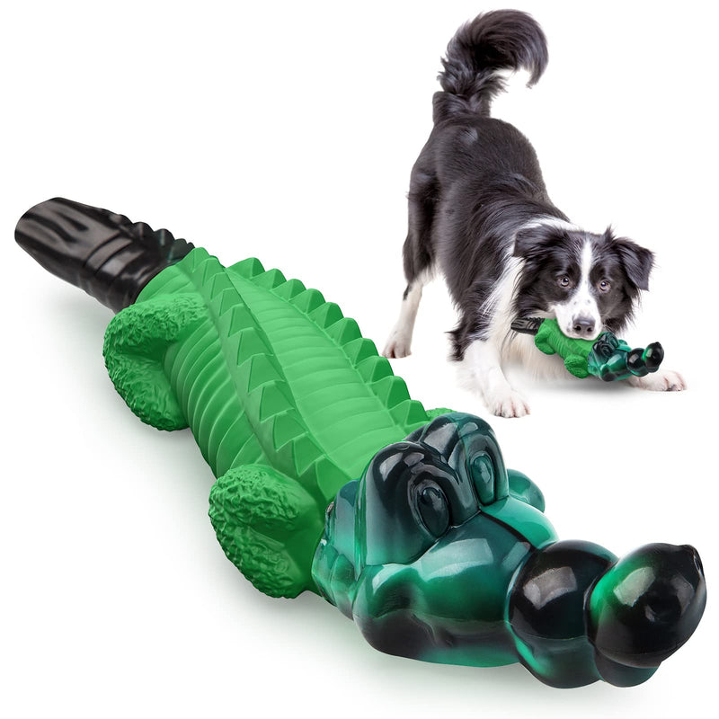 Tough Dog Toys/Durable Dog Toys/Dog Chew Toys for Aggressive Chewers/Dog Toys for Large /Medium Dogs Breed/Indestructible Dog Chew Toys/Tough Alligator Dog Toys for Aggressive Chewers - Milk Flavor Crocodile - PawsPlanet Australia