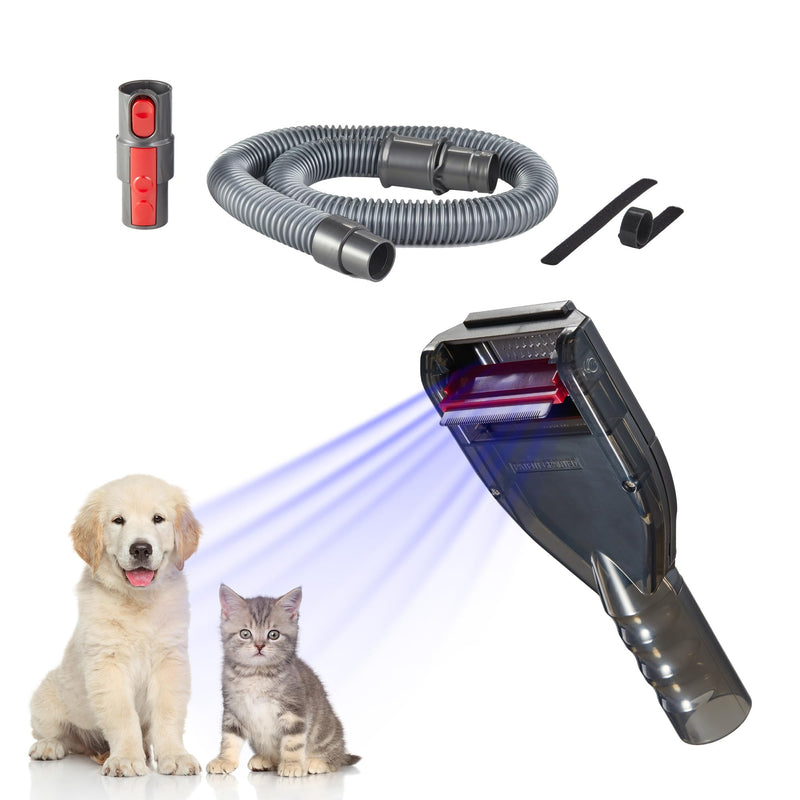 Brush Hair Deshedding Tool for Dogs&Cats Professional Shedding Fur Remover Comb as Vacuum Cleaner Attachment Kit for Dyson V15 V12 V11 V10 V8 V7 V6 - PawsPlanet Australia