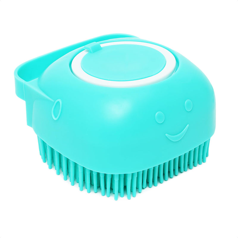 Dog Bath Brush with Soap Dispenser - Silicone Dog Scrubber for Bath Dog Shower Brush Dog Shampoo Brush Scrubber Dog Soap Dispenser Dog Bath Supplies - Pet Massage Brush Dog Washing Brush Scrubber 1 PCS - PawsPlanet Australia