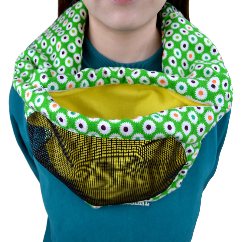 Sugar Glider Bonding Scarf Travel Sling Carrier Bag Pouch with Mesh Screen for Sugar Gliders Ferret Rat Hedgehog Hamster Small Pets - PawsPlanet Australia