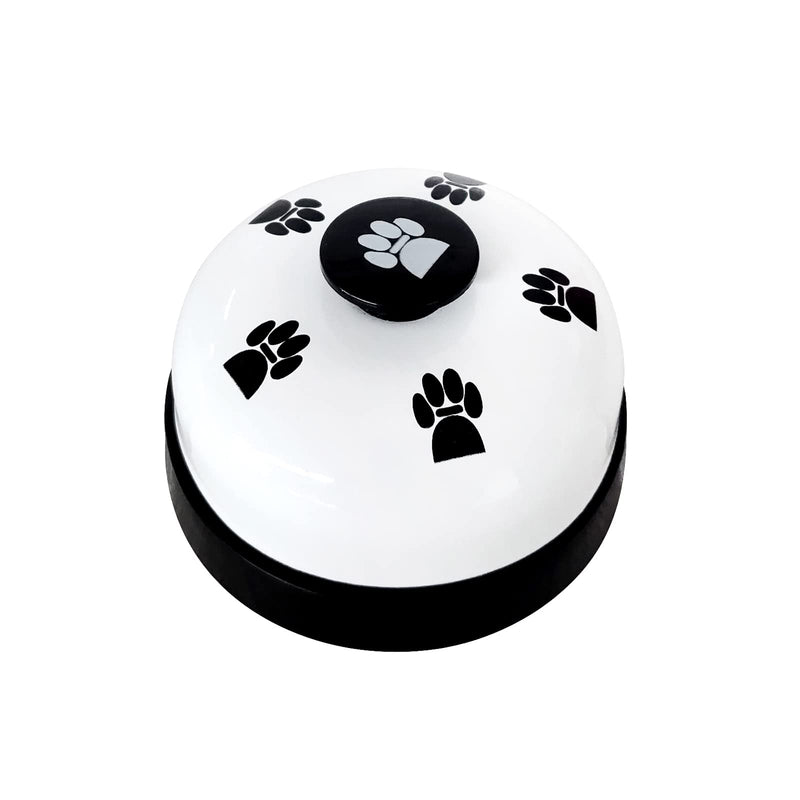 Pet Training Bell, 1 Pack Call Bell for Dog or Cat, 2.83 Inch Diameter with Metal Construction, White - PawsPlanet Australia