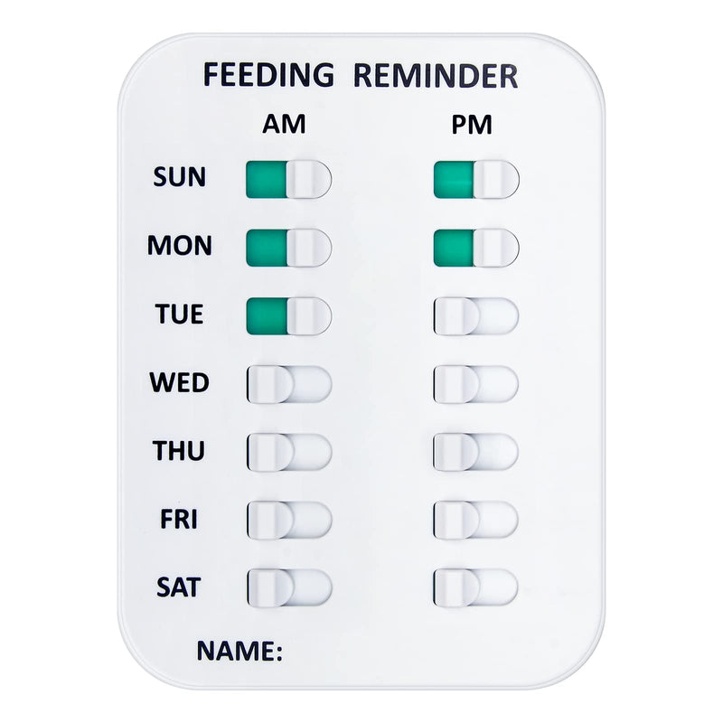Coolrunner Pet Feeding Reminder for Dogs Cats, Magnetic or Double Sided Adhesive, Prevent Overfeeding B Pattern - PawsPlanet Australia
