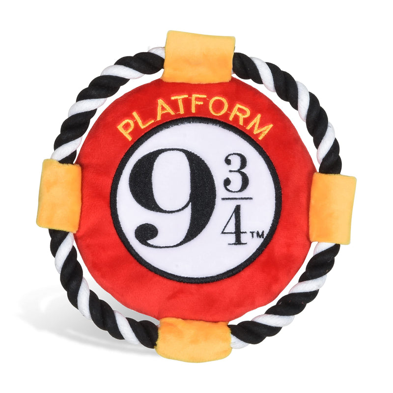 Harry Potter 9 3/4 Platform Frisbee Pet Toy | Frisbee for Dogs in Themed Design, Frisbee Dog Toy, Rope Dog Toy | Dog Toy Platform 9 3/4 Rope Frisbee Toy for Dogs Platform 9 3/4 Frisbee 8 inch - PawsPlanet Australia