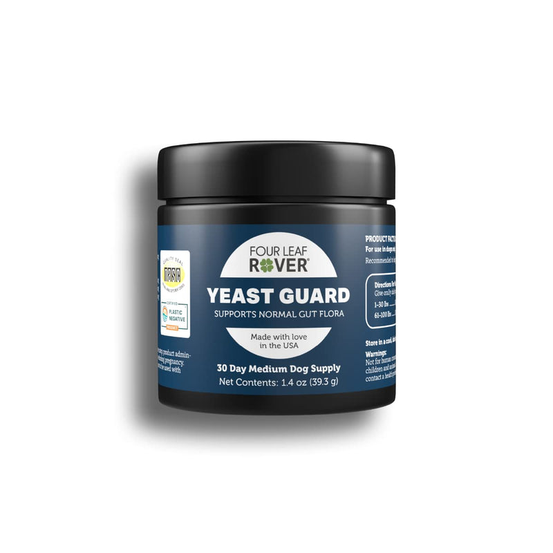 Yeast Guard - Dog Gut Health Probiotics Support Powder - Organic Herbs for Flora and Immune Support - 7 to 60 Day Supply, Depending on Dog’s Weight - Vet Formulated - for All Breeds - PawsPlanet Australia