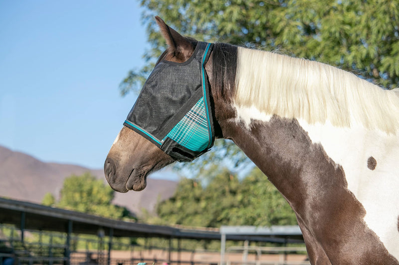 Kensington UViator CatchMask Horse Fly Mask with Web Trim UV Eye Protection Mask for Horse - Medium, Atlantis 2021 - Atlantis - PawsPlanet Australia