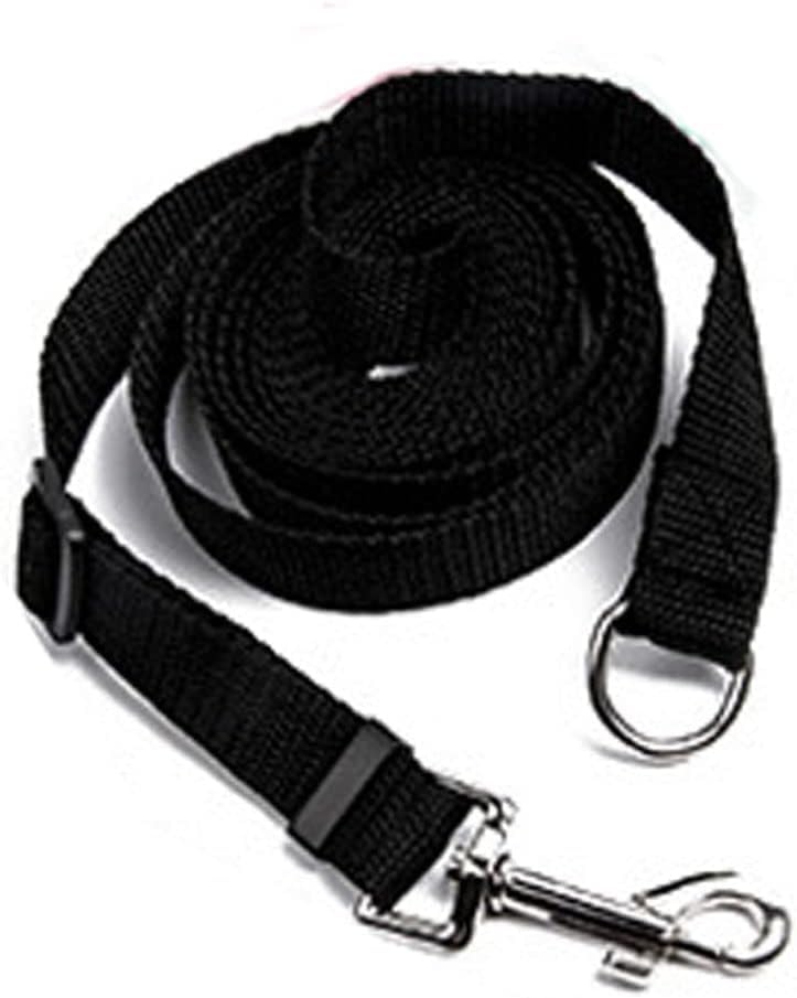 Drema Black Durable Nylon Dog Training Leash,Dog/Puppy Obedience Recall Training Agility Lead-10 ft 20 ft, Training Leash, Play, Safety, Camping,or Backyard (20ft) 20ft - PawsPlanet Australia