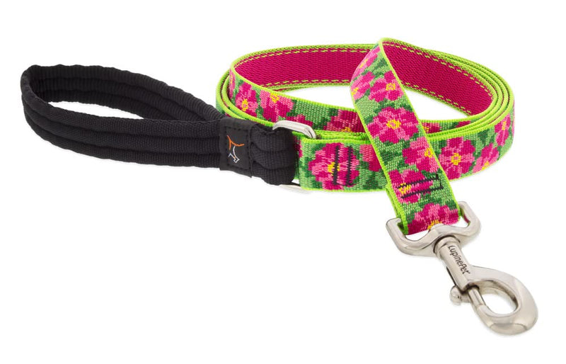Lupine Dog Leash 4-Foot by 1" Wide PetuniasÊ 1" wide by 4-feet long - PawsPlanet Australia