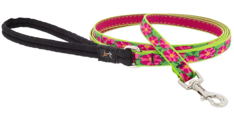 Lupine Leash 6-Foot by 1/2" Wide Petunias 1/2" wide by 6-feet long - PawsPlanet Australia