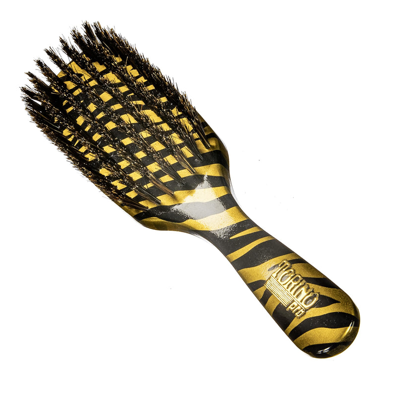 Torino Pro Wave Brush #262-7 Row Medium bristles Shower brush -100% Pure Boar Bristles - Great Workhorse for laying down your 360 Waves - PawsPlanet Australia