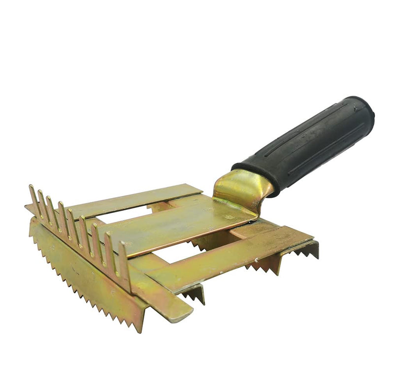 Livestock Shedding Comb Cattle Grooming Combs Metal Livestock Brush Tools Cow Cattle Brush Bull Hair Brush Grooming for Horse, Cattle,Sheep (Gold), 7.87 X 5.5 - PawsPlanet Australia