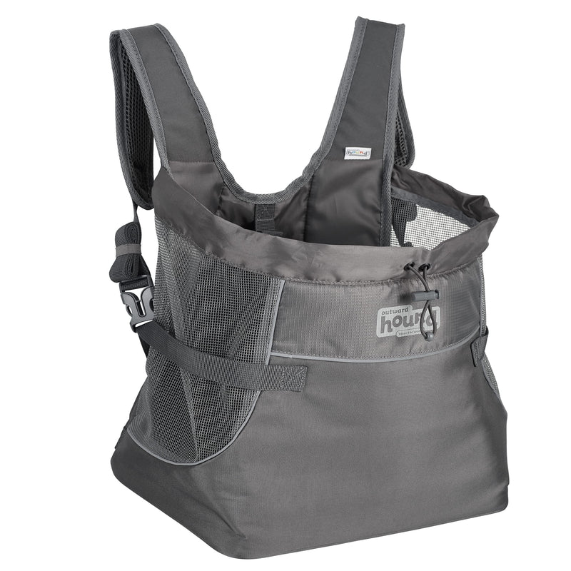 Outward Hound PoochPouch & PupPak Carriers, Lightweight Dog Packs & Front Carriers PupPak Front Carrier Medium Grey - PawsPlanet Australia