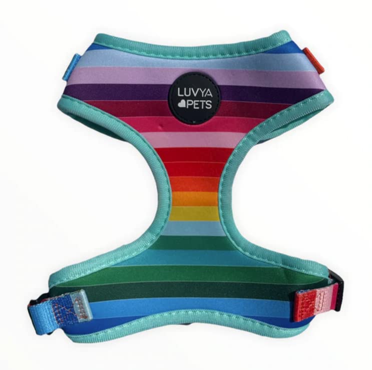 Modern Rainbow Pet Harness Size Large Dog or Puppy Soft Harness with Safe, No Pulling, Large Chest Size 22 to 32 Inches (LG) LG - PawsPlanet Australia