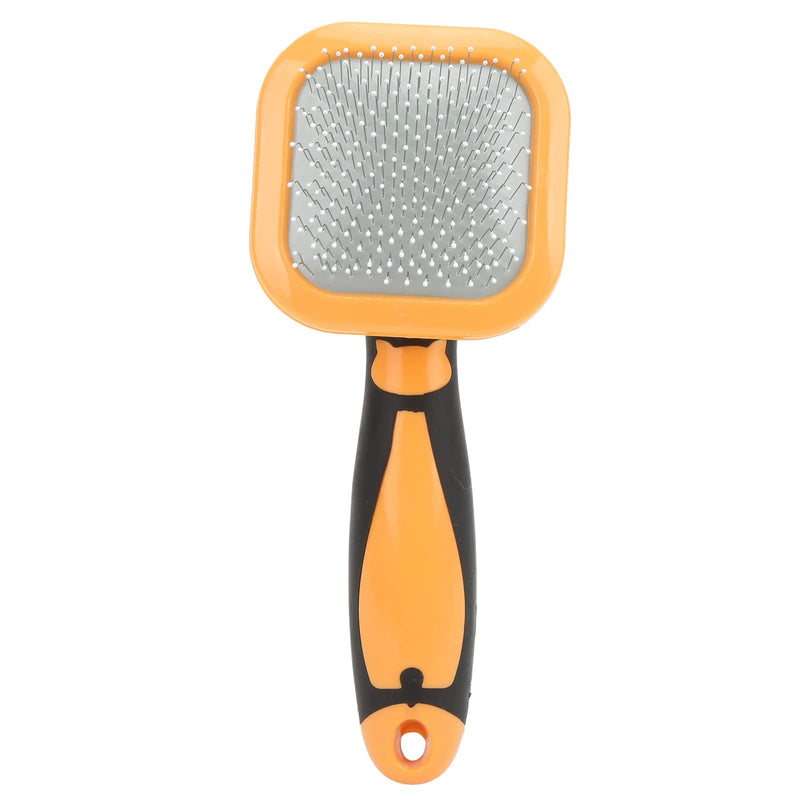 Pet Hair Removal Needle Comb Cat Brush Massage Relieve Fatigue Painless for Cats and Dogs Orange - PawsPlanet Australia