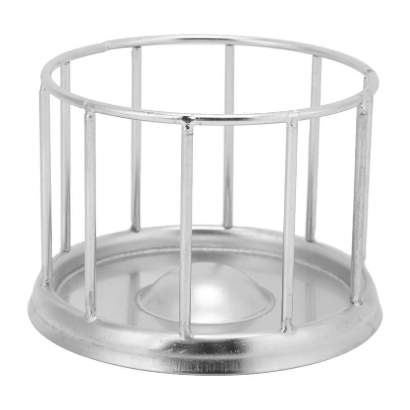 Zerodis Reptile Stainless Steel Food Dish, Pet Round Railing Shape Tortoise Dish Water Tray Dish Water Tray for Home Vivarium Pet Store Lizard Turtle Chameleon Reptiles Medium - PawsPlanet Australia