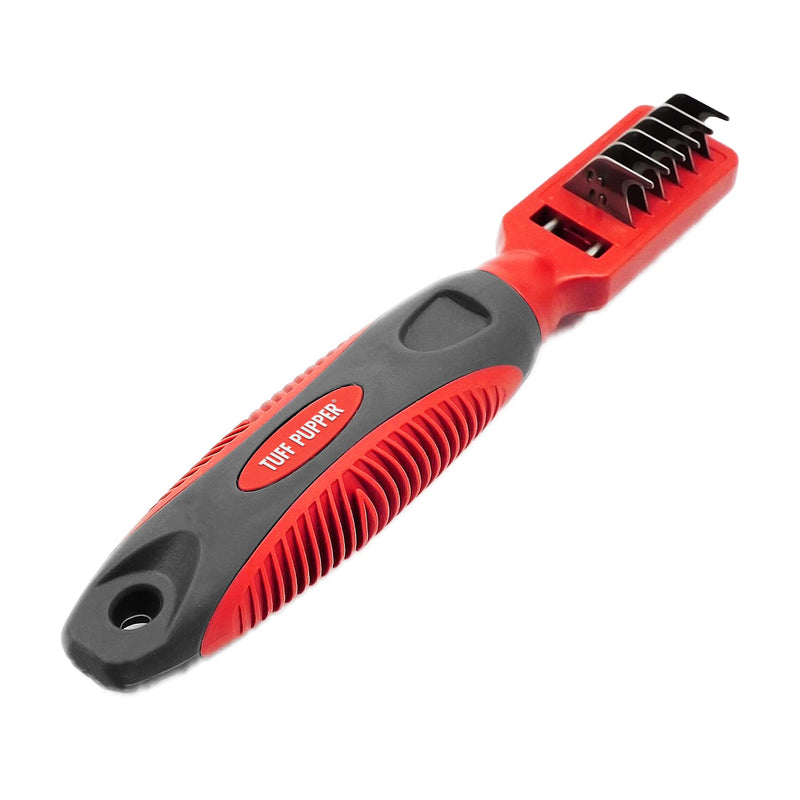 Tuff Pupper Deep Knot and Mat Remover Tool | Dematting Brush for Dogs, Cats, and Small Animals | Mat Splitting Grooming Comb for Long and Short Fur Pets - PawsPlanet Australia