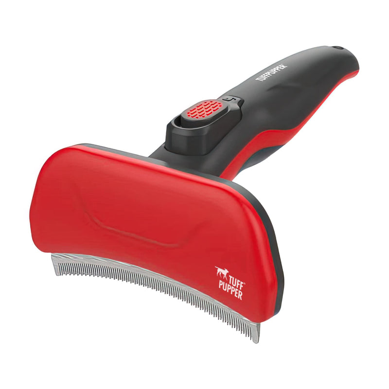 Tuff Pupper Self Cleaning Slicker Brush For Dogs & Cats | One Button Auto Clean | The Ultimate Pet Brush for Removing Loose Fur | Reduces Shedding by up to 95% Deshedding Tool for Long & Short Hair - PawsPlanet Australia