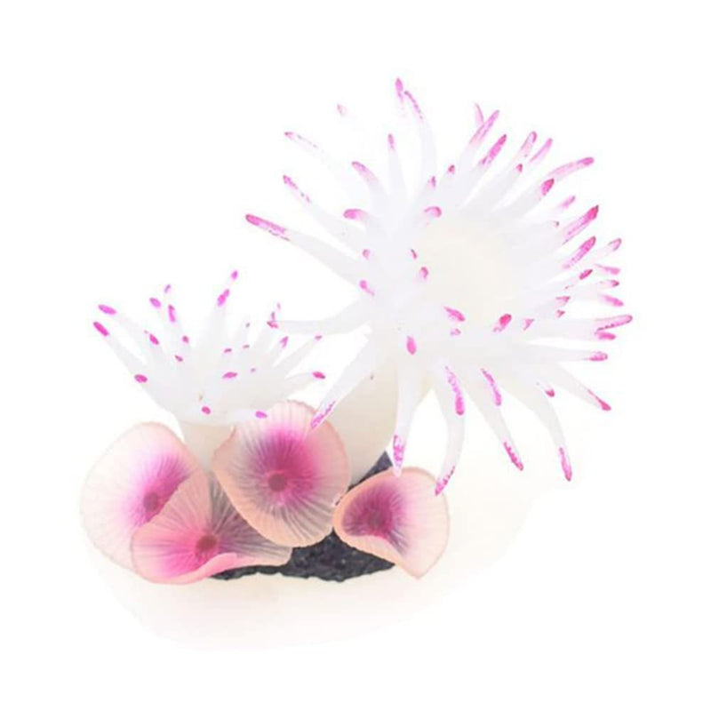 1PCS Artificial Aquarium Plants, Simulation Silicone Aquarium Ornament Artificial Coral Sea Tree Aquarium Fish Tank Landscaping Decoration Mi126 White - PawsPlanet Australia