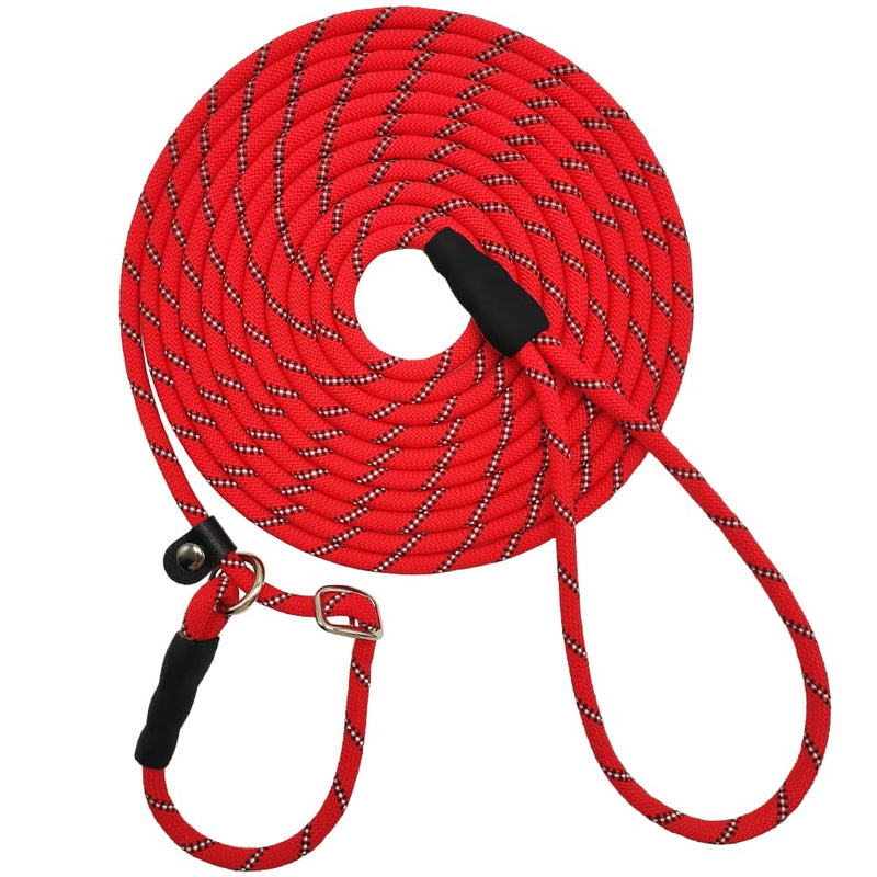 Reflective Long Slip Lead Dog Leash Anti-Choking 12 FT/20 FT/30 FT/50 FT Rope Training Leash for Medium Dogs Small Puppy Pets (30ft, red) 1/3 in x 30ft - PawsPlanet Australia
