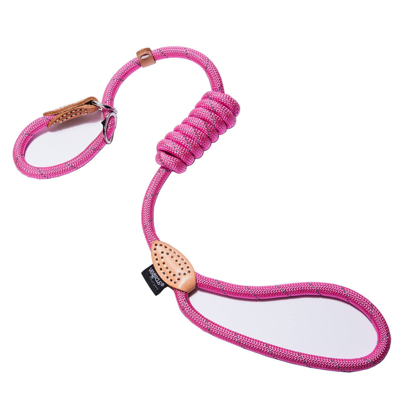 Puppy Pet Cat Dog Leash Collar Basic Accessories Reflective Retractable Dog Rope Pet Traction Belt 5FT(Medium 0.39IN, 24-66LB, Pink) Medium - PawsPlanet Australia