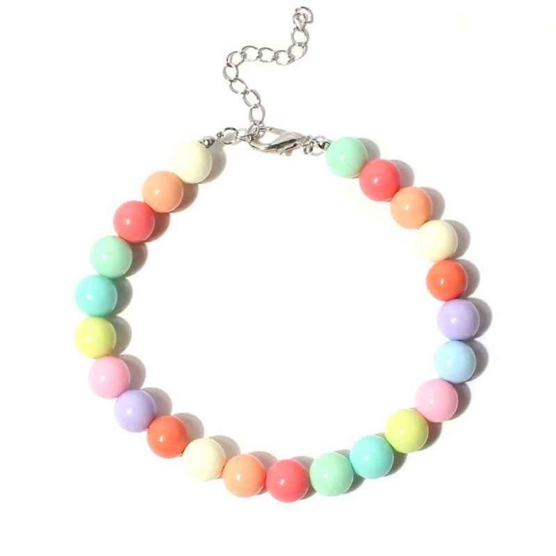 Pet Jewelry Candy Color Dog Pearl Collar Cute Teddy Necklace Jewelryc Chihuahua York Girl Clothing Dress Accessories(10+2.5 in) - PawsPlanet Australia