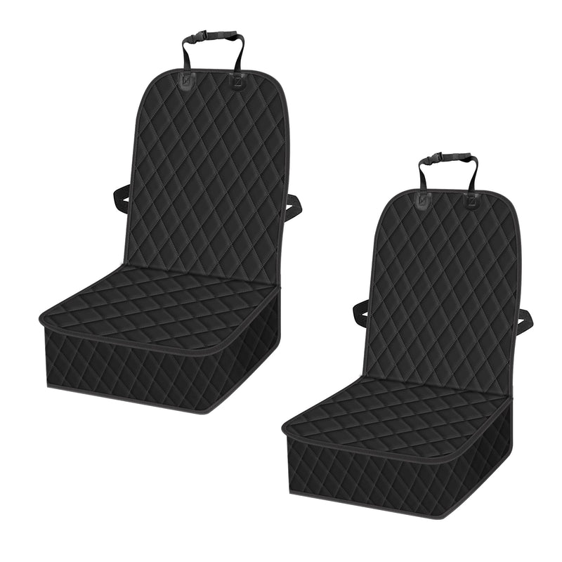 2 Packs Car Front Seat Cover for Dogs, Waterproof Pet Car Seat Protector, Nonslip Scratch-Proof Dog Seat Cover for Cars, Trucks & SUVs 2 Pack-Black 2pack - PawsPlanet Australia