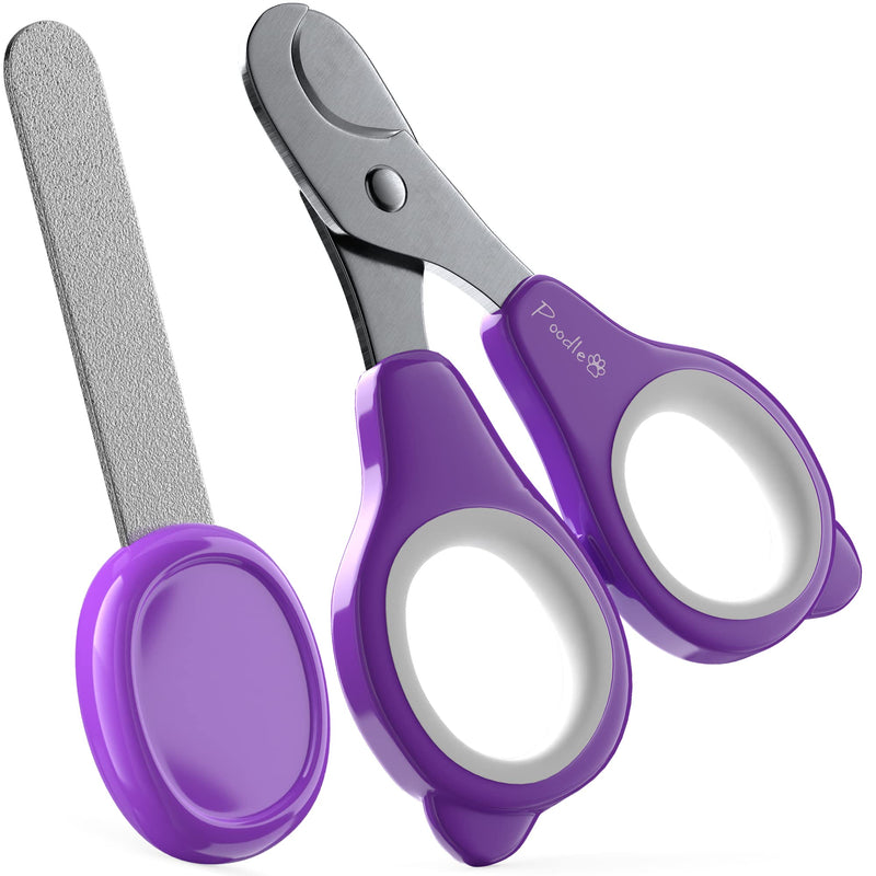 POODLIE Pet Nail Clippers - 2 Pc Nail Trimmers for Dogs & Cats - Professional Grooming Clippers - Dog Grooming Kit - PawsPlanet Australia