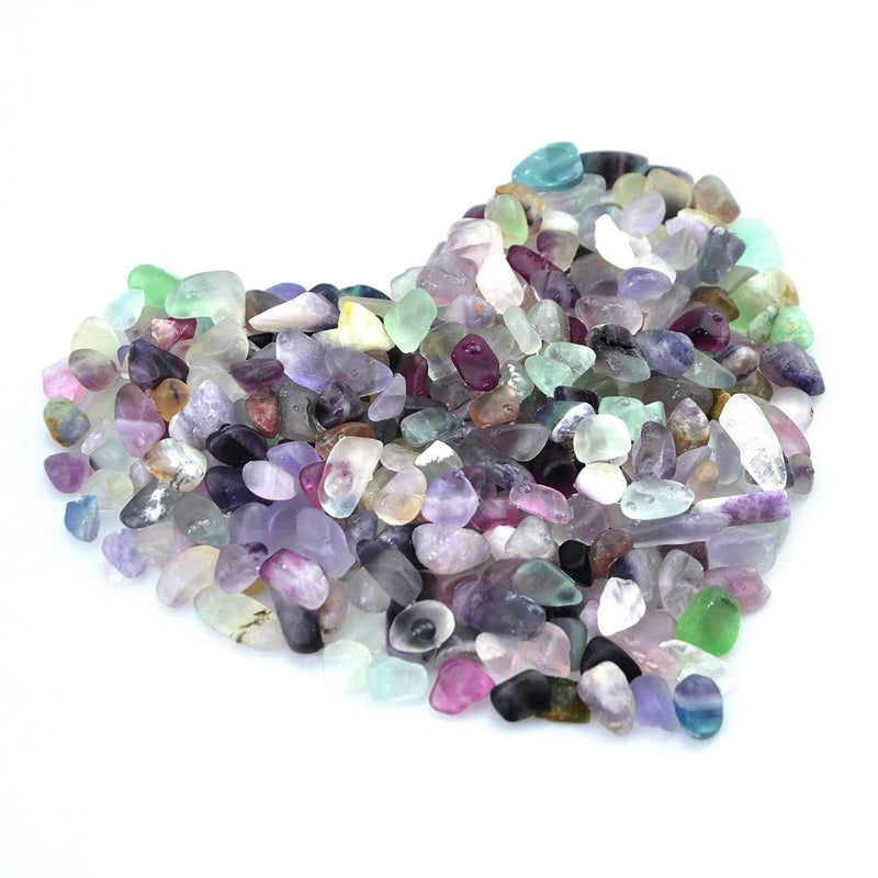 SDQCLIIF 1lb Fluorite Stone,Natural Crystals Chip,Tumbled Fluorite Bulk,One Bagged Approx 280 Pieces,Aquarium Gravel for Candle,Fish Task,Vase,Home Décor (9-12mm) 9-12mm - PawsPlanet Australia