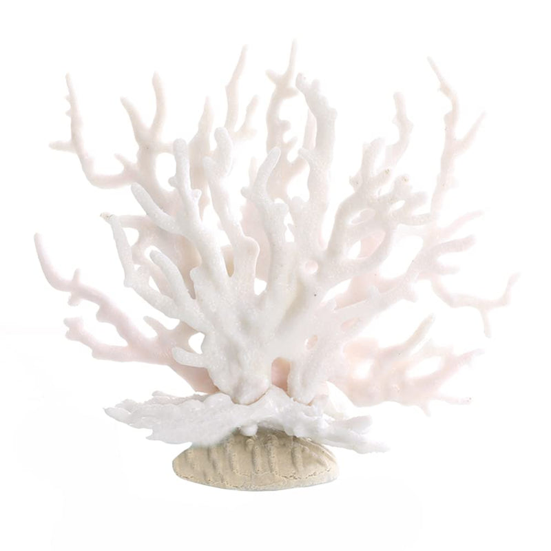 Artificial Aquatic Plants Fish Tank Fake Coral Multi-purpose Pollution-free Simulation Water Grass Small Aquarium Plants Artificial Aquarium Decoration Ct107 White - PawsPlanet Australia