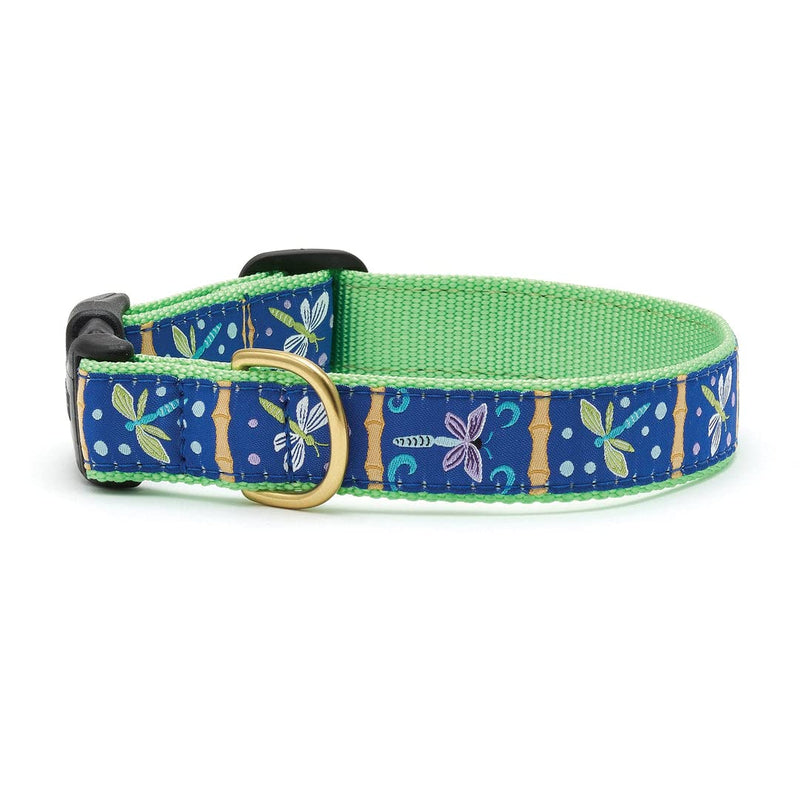 Up Country Dragonfly Dog Collar, Medium (12 to 18 inches) 1 inch Wide Width 1” Width, Medium (12 to 18 inches)
