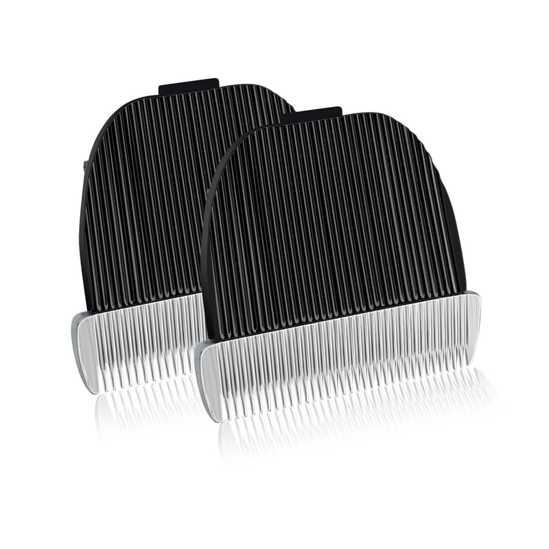 Audoc Dog Grooming Clipper Replacement Blades, Ceramic and Stainless Steel, Low Noise, Fits Oneisall Pet Clippers Silver