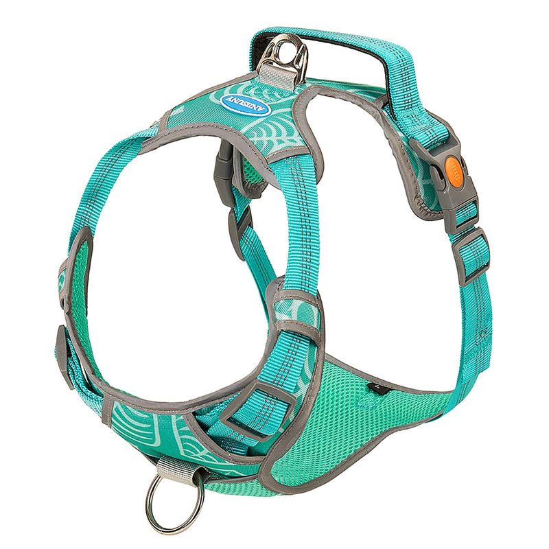 No Pull Dog Harness Adjustable Reflective Adjustable Breathable Vest Soft Mesh Padded Pet Harness with Metal Leash Hooks Easy Control Handle for Small to Large Dogs Medium - PawsPlanet Australia