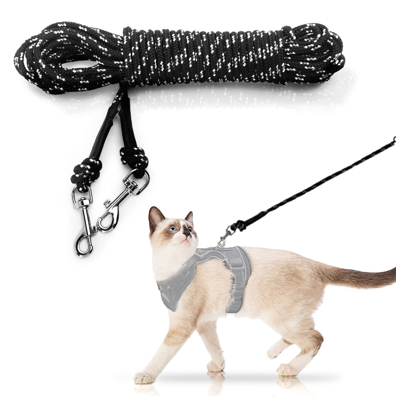 Extra Long Cat Leash for Yard, Lightweight Outdoor Cat Leash Long Light Extension, Long Thin Lead for Rabbits, Kitten, Puppy and Small Animals (4.5M/ 15FT) 4.5M/15FT - PawsPlanet Australia