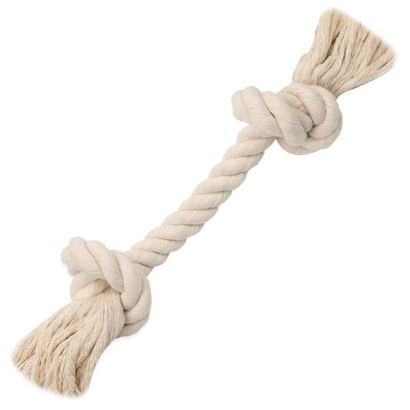 Barida Pet Supplies 100% Natural Cotton Rope Dog Toys, Premium White Cotton Dog Chew Toys, Puppy Chew Toys for Teething, Puppy Toys Small Dogs, Medium Dog Toys -Tough Dog Rope Toys Small (12.00") - PawsPlanet Australia