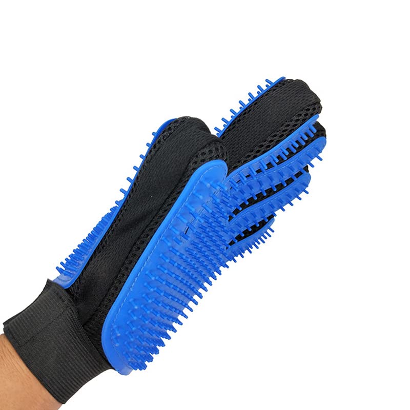 New Double-Sided Gloves for Cats and Dogs with Bath Massage?Deshedding Brush Glove, Five Fingers with 259 Silicone Needles,Effective in Removing Pet Floating Hair, Universal Both Hands Glove - PawsPlanet Australia