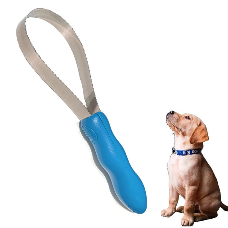 Dog Brush Shedding Blade Dual-Sided Stainless Steel Deshedding Tool Dog Grooming Supplies, 1Pack - PawsPlanet Australia