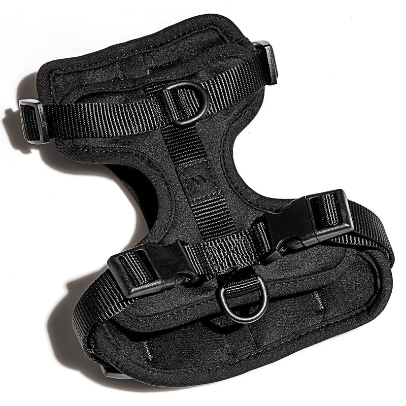 Wild One Dog Harness, The Original No-Pull, Pet Harness with 3 Leash Clips, Adjustable Soft Padded Vest, Comfortable, Stretchy, Size XS, Black Extra Small - PawsPlanet Australia
