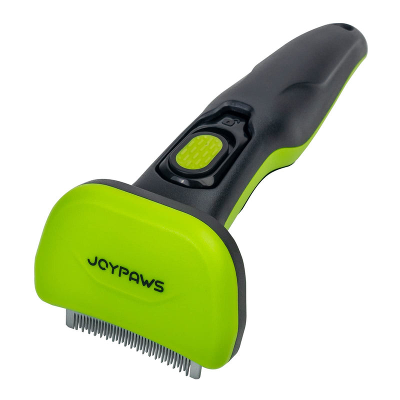 Upgraded Pet Self Cleaning Curved Deshedding Tool, Effectively Reduces Shedding by Up to 95%, Professional Grooming Brush for Small Dogs, Cats and Other Small Animals Green S - PawsPlanet Australia