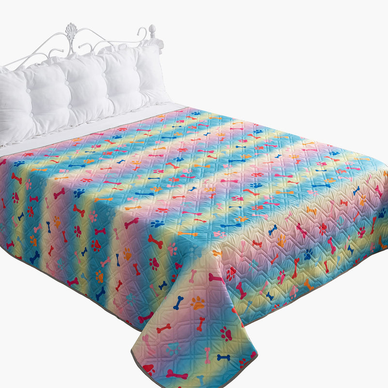 Waterproof Dog Bed Covers for Couch Protection Dog Pet Blanket Furniture Protector (52"x82",Colourful+Grey) Colourful+grey 52“X82” - PawsPlanet Australia