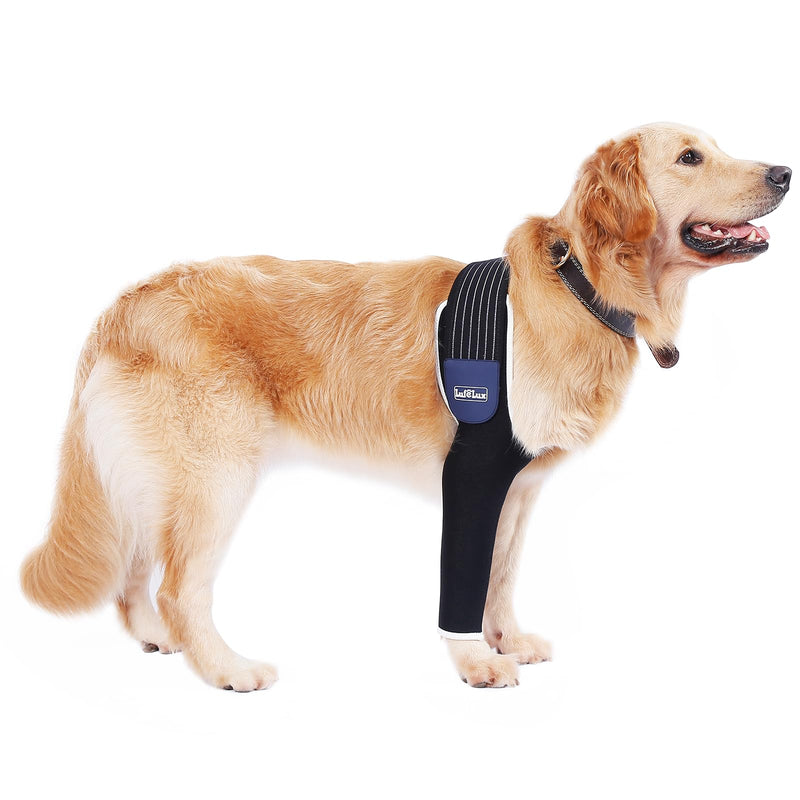 Dog Front Leg Sleeve, XLarge, Comfortable, Breathable Material, Adjustable Elastic Band, for Hot Spots, Wounds, Bandages - PawsPlanet Australia