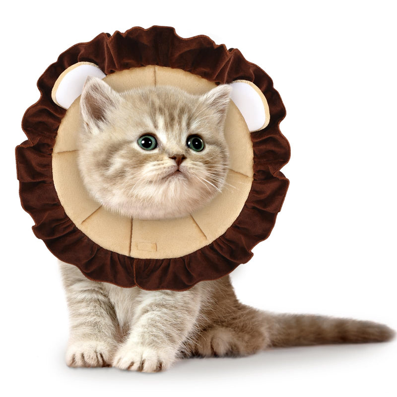 Leifide Soft Cat Cone Puppy Dog Recovery Collar Comfortable Pet Neck Cone Lightweight Adjustable Protective Cone for Cat Kitten Prevent Licking Wounds - PawsPlanet Australia