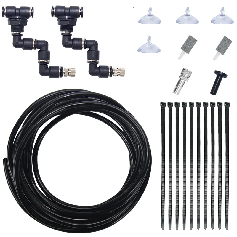Moistenland Reptile Misting System Accessories, 360° Rotation Adjustment Nozzle, Compatible with Automatic Reptile Rainforest Misting System - PawsPlanet Australia