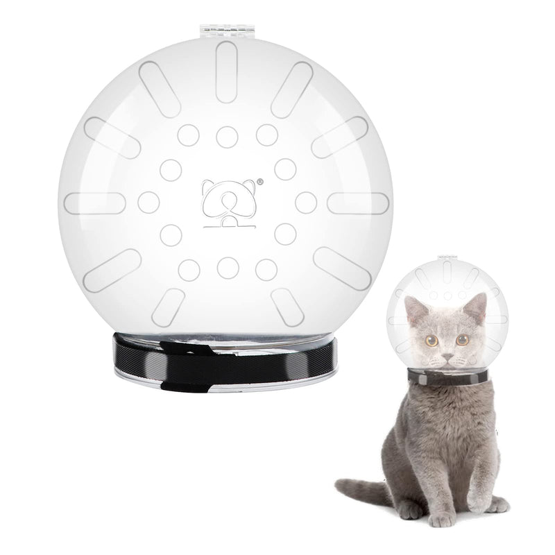 Astronaut Cat Muzzle - Adjustable Bubble Helmet for Grooming, Nail Clipping, Trimming, Bathing - Transparent, Breathable Pet Mask Air Restraint Set Medium - PawsPlanet Australia