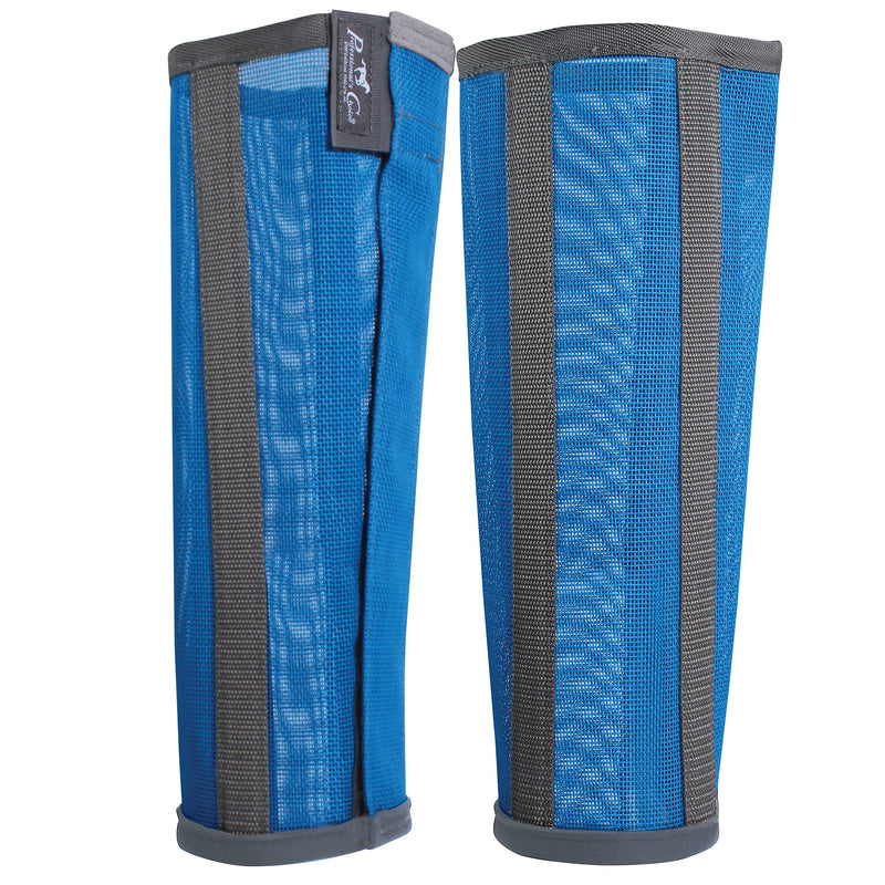 Professional's Choice Deluxe Fly Boots | Breathable Mesh | 4 Pack Medium Pacific Blue - PawsPlanet Australia