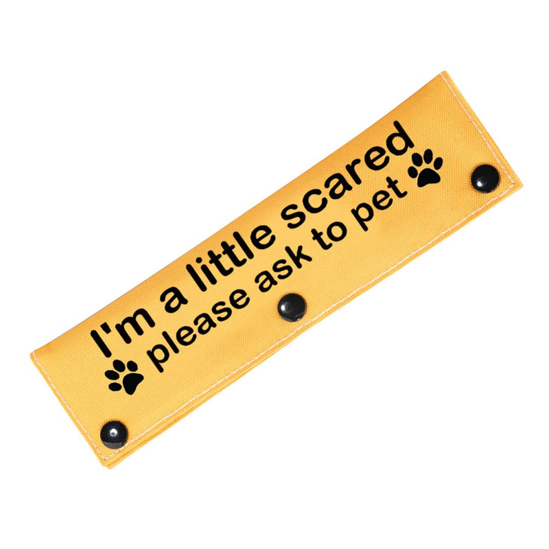 PWHAOO Scared Dogs Leash I'm a Little Scared Please Ask to Pet Dog Leash Wrap Anxious Dogs Leash Sleeve (Little Scared Sleeve) Little Scared Sleeve - PawsPlanet Australia